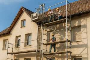 Állvány bérlés családi házakhoz